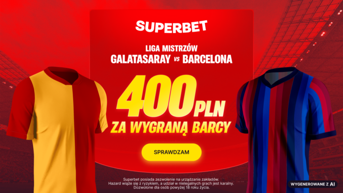 Galatasaray – Barcelona. Bonus 400 PLN za wygraną Barcelony!