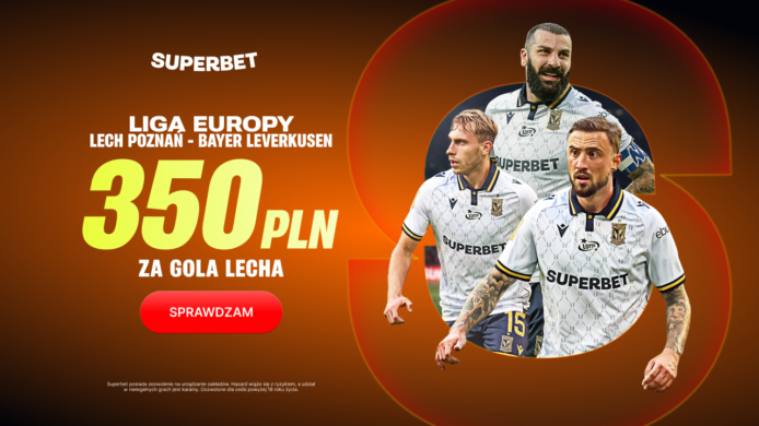 Lech Poznań – Bayer Leverkusen. Bonus 350 PLN za gola Lecha!