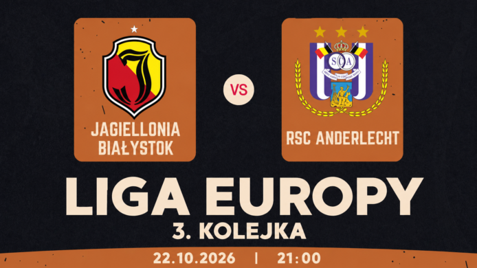 Jagiellonia Białystok – Anderlecht: typy, kursy i zapowiedź meczu (22.10.2026)