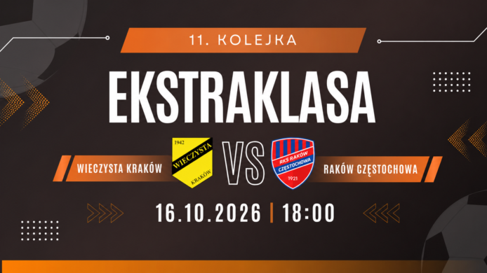 Wieczysta Kraków – Raków Częstochowa: typy, kursy i zapowiedź meczu (16.10.2026)